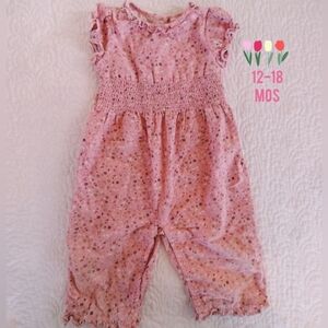 Gymboree toddler girl jumpsuit jumper set outfit romper 12-18 months floral